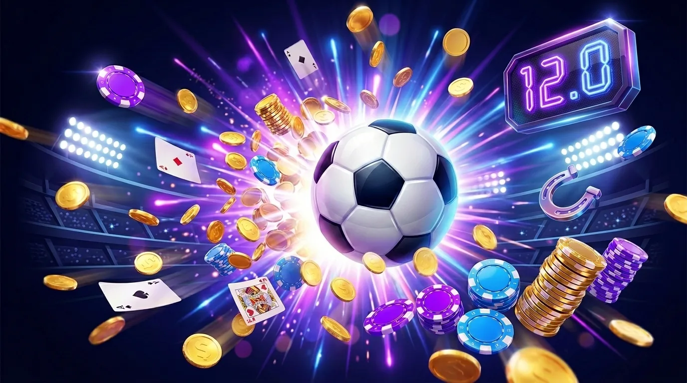 Kwiff sportsbook Supercharged Odds football betting artwork